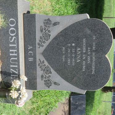 OOSTHUIZEN L.J.H. 1911-1980 &amp; A.C.B. 1920-1997