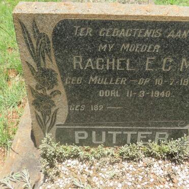 PUTTER Rachel E.C.M. nee MULLER 1854-1940