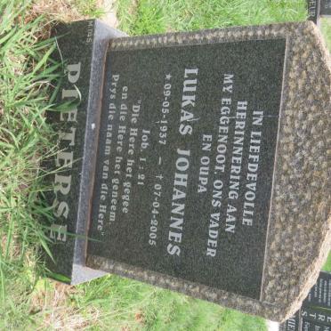 PIETERSE Lukas Johannes 1937-2005