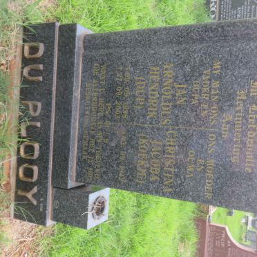 PLOOY Jan Arnoldus Hendrik, du 1938-2003 &amp; Christina Jacoba 1942-