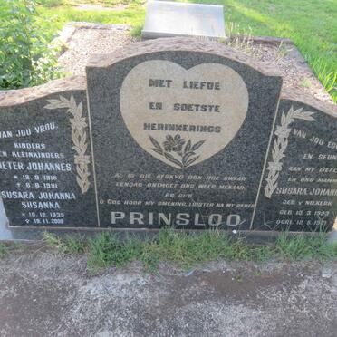 PRINSLOO Pieter Johannes 1918-1991 &amp; Susara Johanna V. NIEKERK 1923-1961 :: PRINSLOO Susara Johanna Susanna 1939-2009