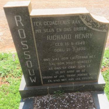 ROSSOUW Richard Henry 1949-1970