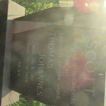 SCOTT Thomas Johannes 1911-1978
