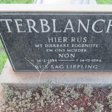 TERBLANCHE Non 1938-1984