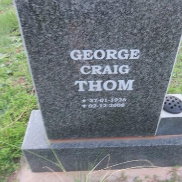 THOM George Craig 1926-2008 &amp; Franci 1931-1986