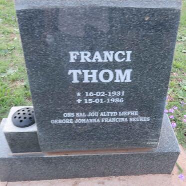 THOM George Craig 1926-2008 &amp; Franci 1931-1986