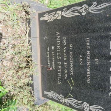 VENTER Andries Petrus 1896-1979