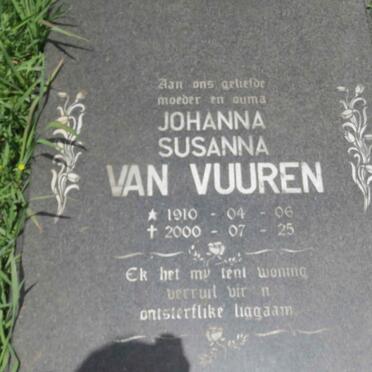 VUUREN Willem Jacobus, van 1907-1981 &amp; Johanna Susanna 1910-2000