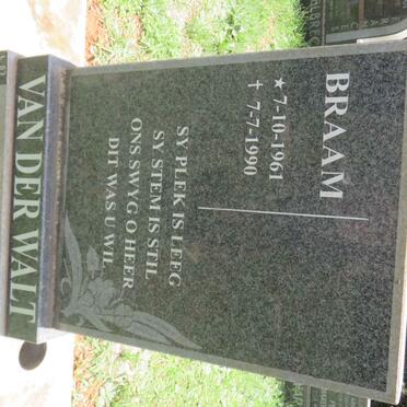 WALT Braam, van der 1961-1990