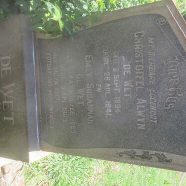 WET Christoffel Alwyn, de 1894-1941