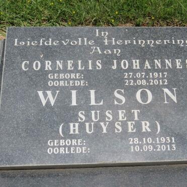 WILSON Cornelis Johannes 1917-2012 &amp; Suset HUYSER 1931-2013