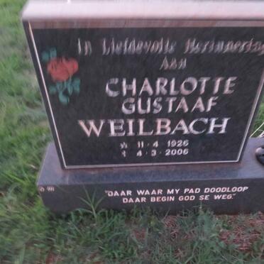 WEILBACH Charlotte Gustaaf 1926-2006