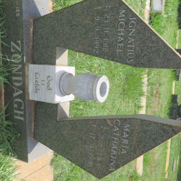ZONDAGH Ignatius Michael 1912-1992 &amp; Maria Catharina 1914-1998
