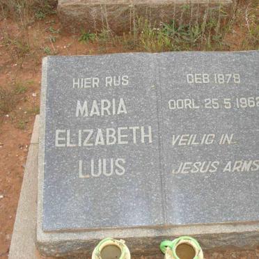 LUUS Maria Elizabeth 1878-1962