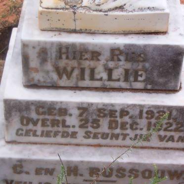 RUSSOUW Willie 1921-1922