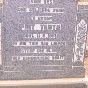 TAUTE Piet -1951