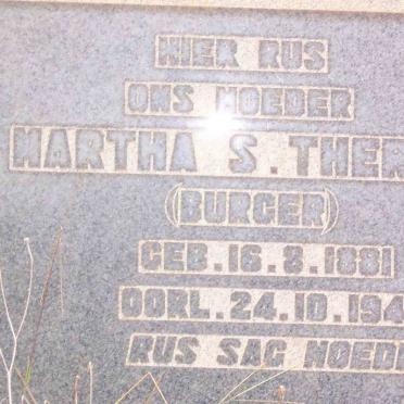 THERON Martha S. nee BURGER 1881-1949