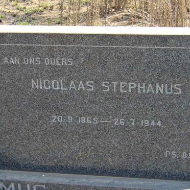 ERASMUS Nicolaas Stephanus 1869-1944 