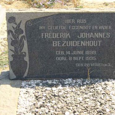 BEZUIDENHOUT Frederik Johannes 1899-1935 