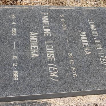 ANDREKA Edward John 1901-1976 &amp; Emmeline Louise 1906-1999