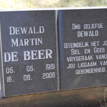 BEER Dewald Martin, de 1961-2006