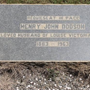 DODSON Henry John 1883-1963