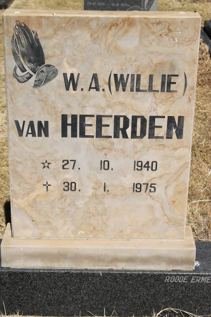 HEERDEN W.A., van 1940-1975
