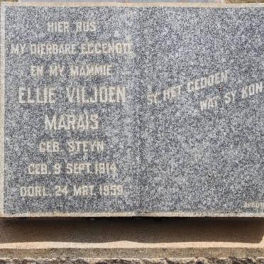 MARAIS Ellie Viljoen geb STEYN 1914-1959