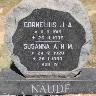 NAUDE Cornelius J.A. 1916-1976 &amp; Susanna A.H.M. 1920-1990