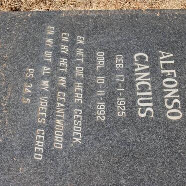 OTTO Alfonso Cancius 1925-1992