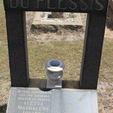 PLESSIS Aletta Magdalena Johanna, du 1946-1964