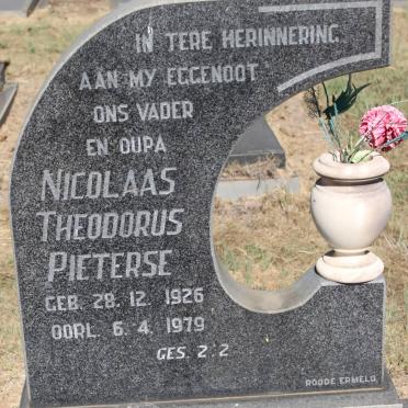 PIETERSE Nicolaas Theodorus 1926-1979