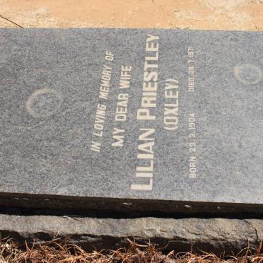 PRIESTLEY Lilian nee OXLEY 1904-1971
