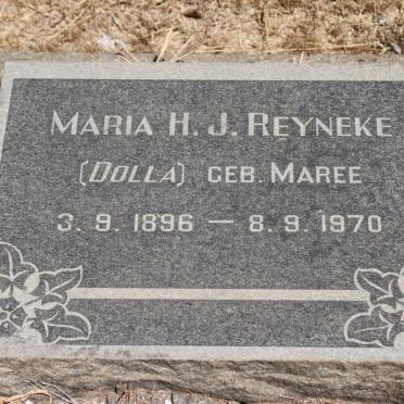 REYNECKE Maria H.J. nee MAREE 1896-1970