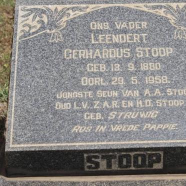STOOP Gerhardus 1880-1958
