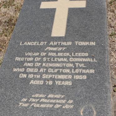 TONKIN Lancelot Arthur -1959