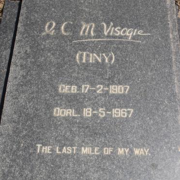 VISAGIE G.C.M. 1907-1967