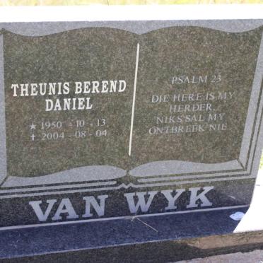 WYK Theunis Berend Daniel, van 1950-2004