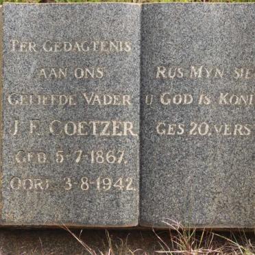 COETZER J.F. 1867-1942