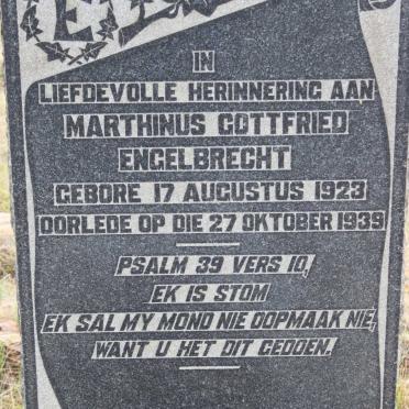 ENGELBRECHT Marthinus Godfried 1923-1939