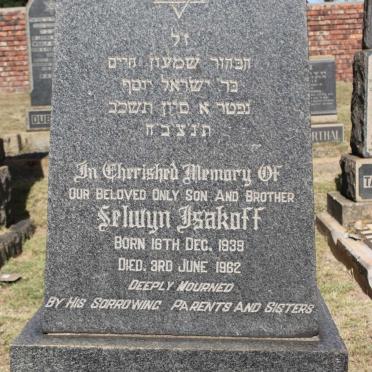 ISAKOFF Selwyn 1939-1962