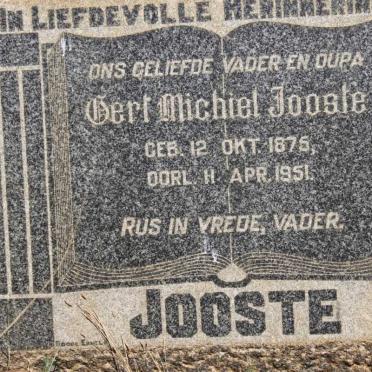 JOOSTE Gert Michiel 1875-1951