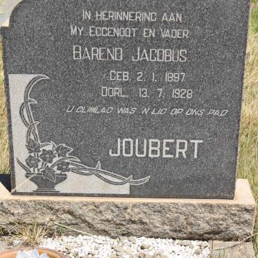JOUBERT Barend Jacobus 1897-1928