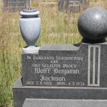 JACKSON Wolff Benjamin 1905-1973