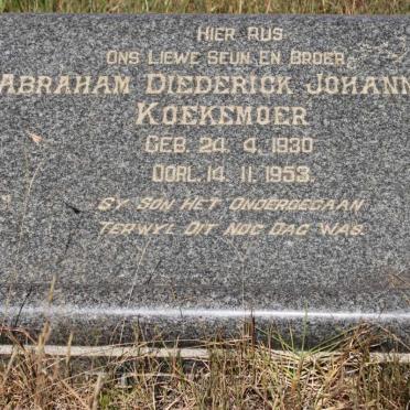 KOEKEMOER Abraham Diederick Johannes 1930-1953