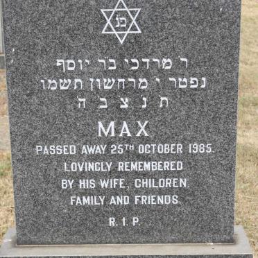LIPSCHITZ Max  -1985
