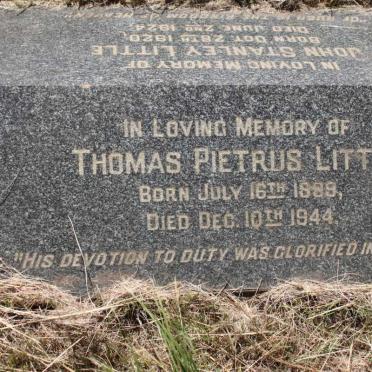 LITTLE Thomas Pietrus 1899-1944