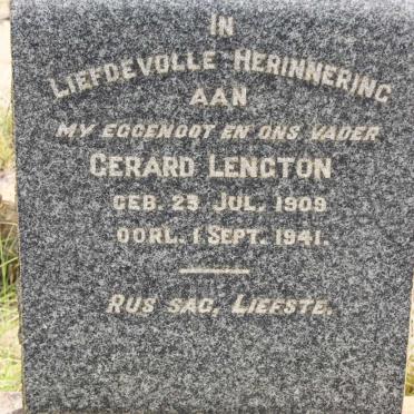 LENGTON Gerard 1909-1941