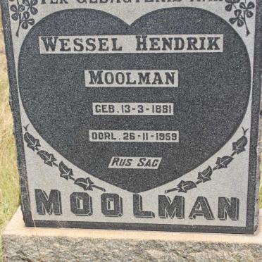 MOOLMAN Wessel Hendrik 1881-1959