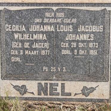 NEL Louis Jacobus Johannes 1873-1951 &amp; Cecilia Johanna Wilhelmina DE JAGER 1877-